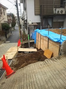 大田区K邸　擁壁工事