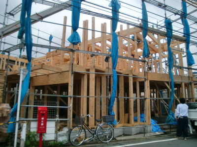 目黒区G邸共同住宅　建前