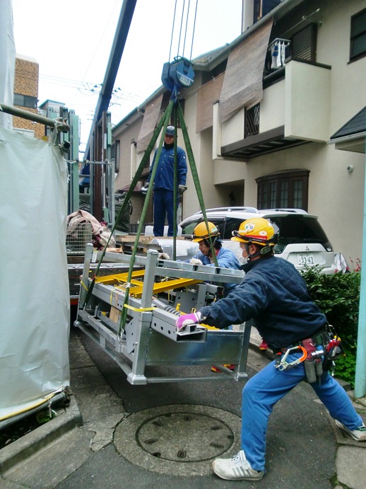 目黒区洗足マンション エレベーター工事