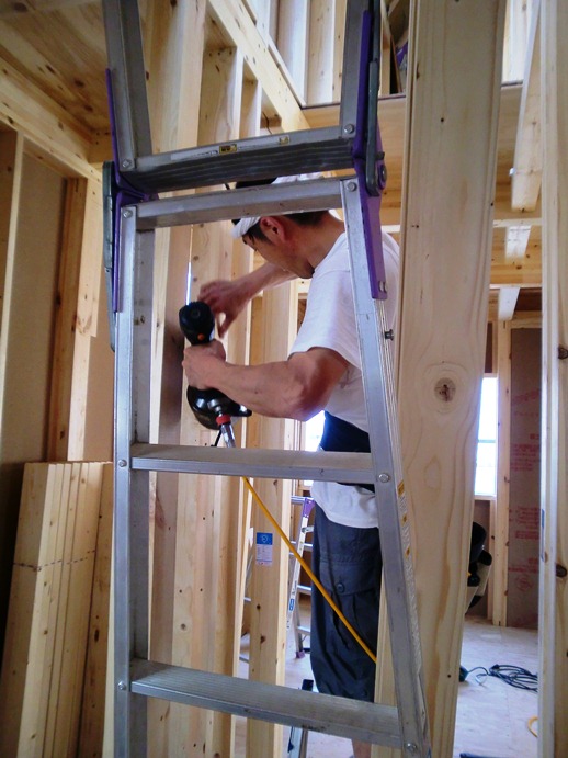 品川区小山K邸 木工事 間柱