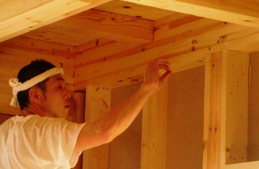 品川区小山K邸 木工事 墨ツボ