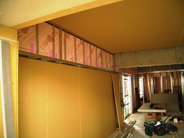 川崎市Sマンション改修 ボード施工