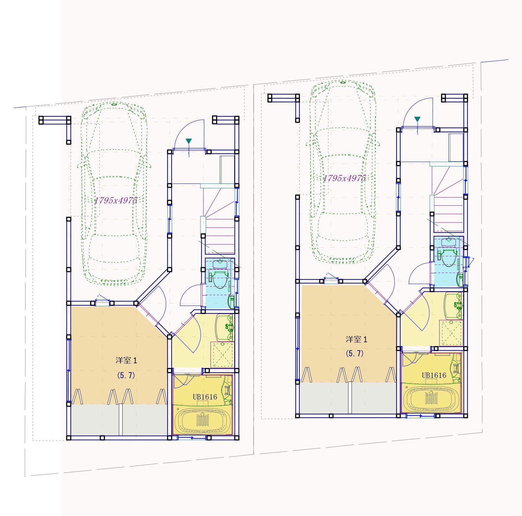 1208ブライト旗の台A・B棟計画(Ｅ-4a案)-1
