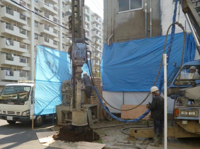 - コトブキホームビルダー|目黒区・品川区の狭小地での注文住宅を手掛ける工務店 江東区N邸 地盤改良