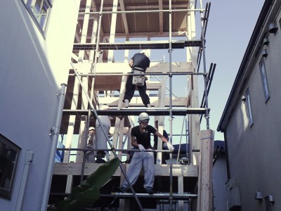 世田谷区M邸共同住宅　上棟