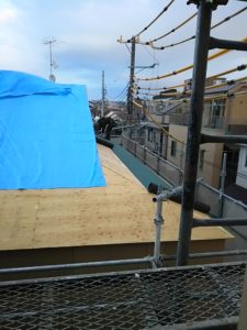 目黒区M邸共同住宅　アスファルトルーフィング