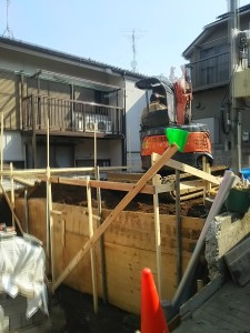 大田区ｋ邸　根切り