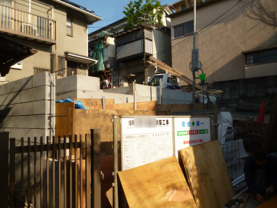 大田区K邸　擁壁　基礎