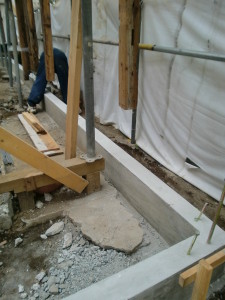 品川区A邸改修工事　基礎コンクリート