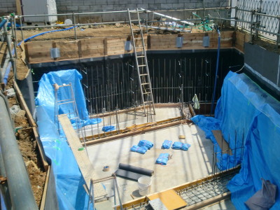 目黒区G邸共同住宅　LB追加吹付