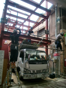 品川区O邸　足場組みたて