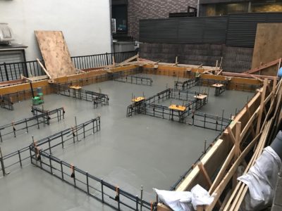 品川区K邸　耐圧版打設