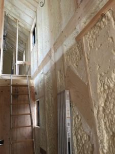 世田谷区H邸　断熱材吹付け