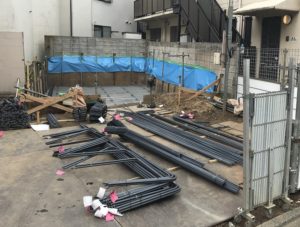 コトブキホームビルダー施工レポート　目黒区A邸　基礎配筋