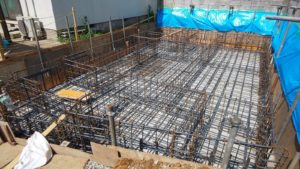 コトブキホームビルダー　目黒区A邸コンクリート打設