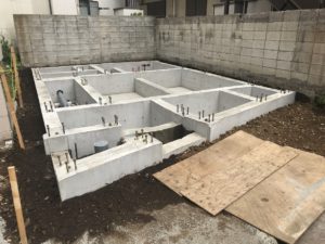 目黒区A邸基礎完成