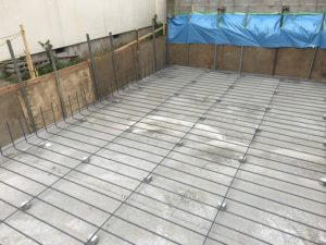 コトブキホームビルダー施工レポート　目黒区A邸　基礎配筋