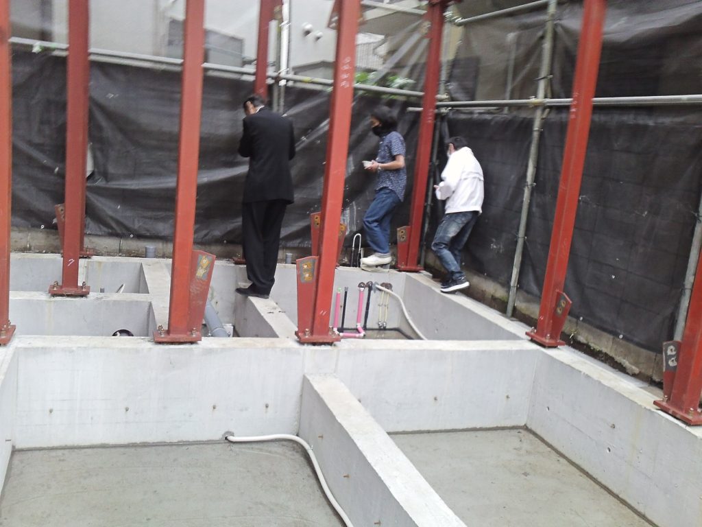 コトブキホームビルダー目黒区A邸鉄骨じゅうたく上棟