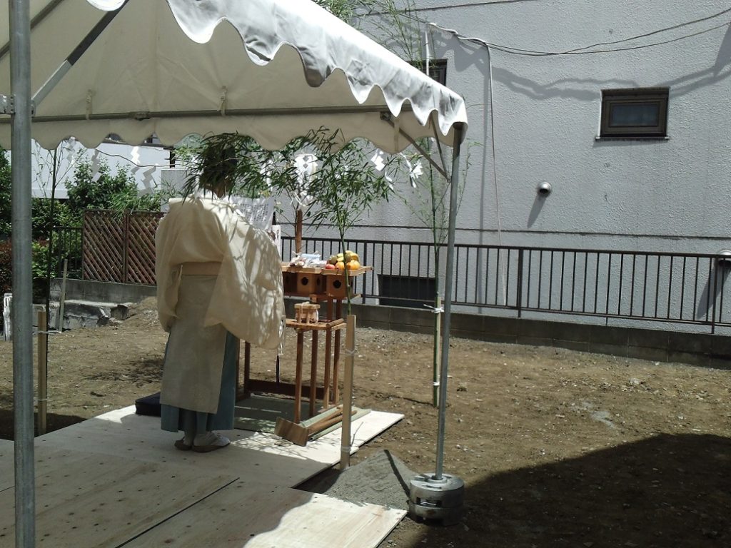 コトブキホームビルダー目黒区S邸賃貸併用住宅　地鎮祭
