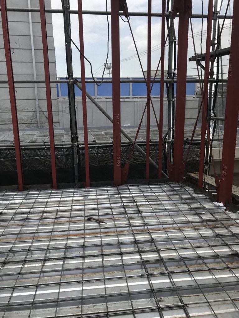 コトブキホームビルダー目黒区A邸鉄骨住宅　鉄骨工事