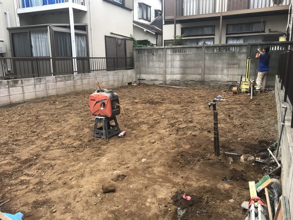 コトブキホームビルダー　目黒区H邸　地盤調査