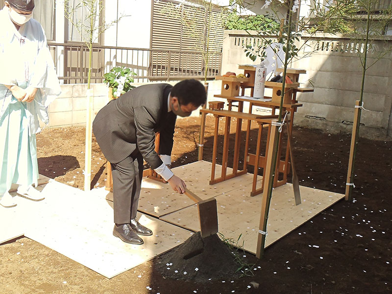 コトブキホームビルダー目黒区H邸　地鎮祭