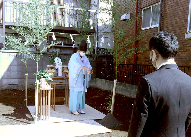 コトブキホームビルダー　目黒区H邸地鎮祭