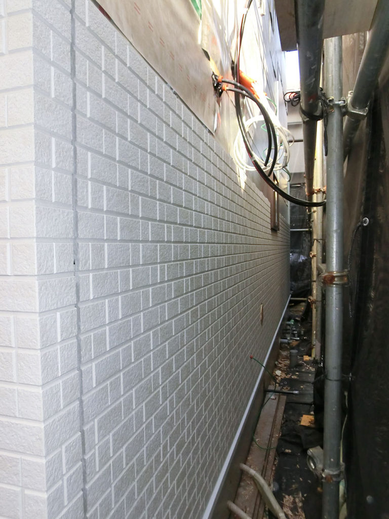 コトブキホームビルダー　品川区Ｓ邸賃貸併用住宅　外壁工事