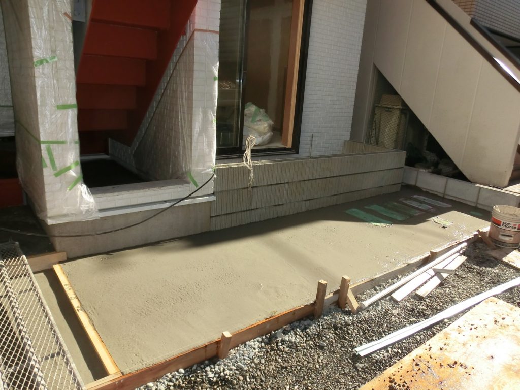 コトブキホームビルダー　品川区Ｓ邸賃貸併用住宅　土間コンクリート