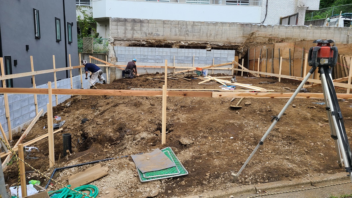 コトブキホームビルダー　品川区S邸　基礎工事