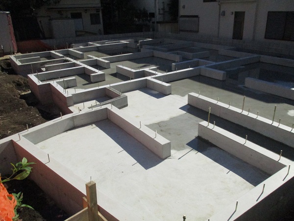 コトブキホームビルダー　品川区G邸　基礎完成