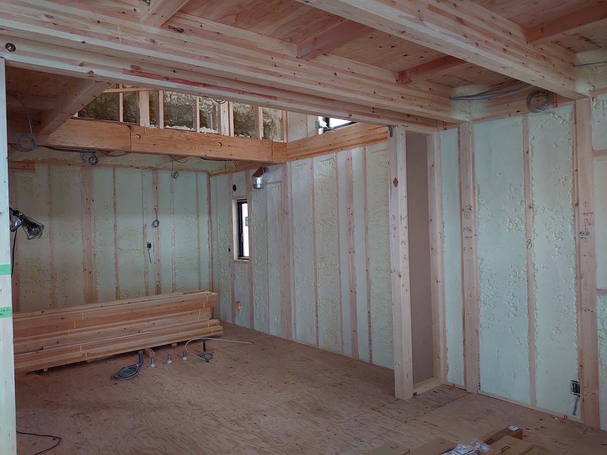 コトブキホームビルダー　品川区S邸　断熱材吹付