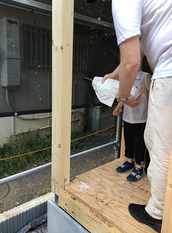 コトブキホームビルダー目黒区KM邸二世帯住宅　上棟式