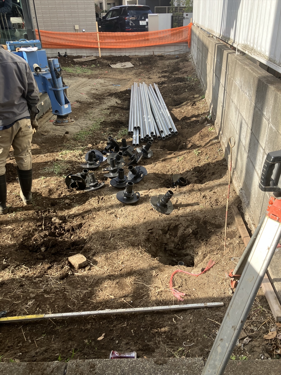 コトブキホームビルダー目黒区A邸AP 杭工事