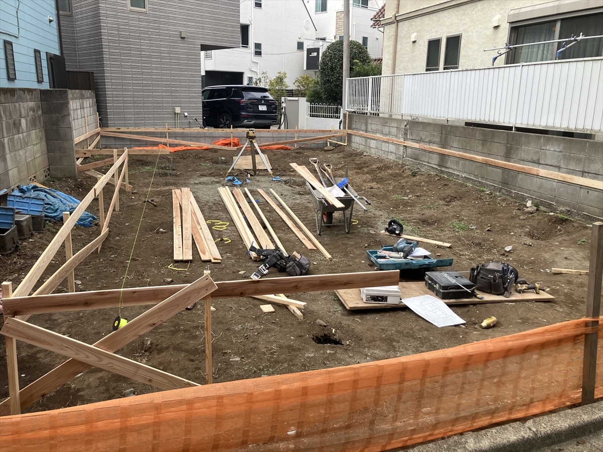 コトブキホームビルダー目黒区A邸AP基礎工事