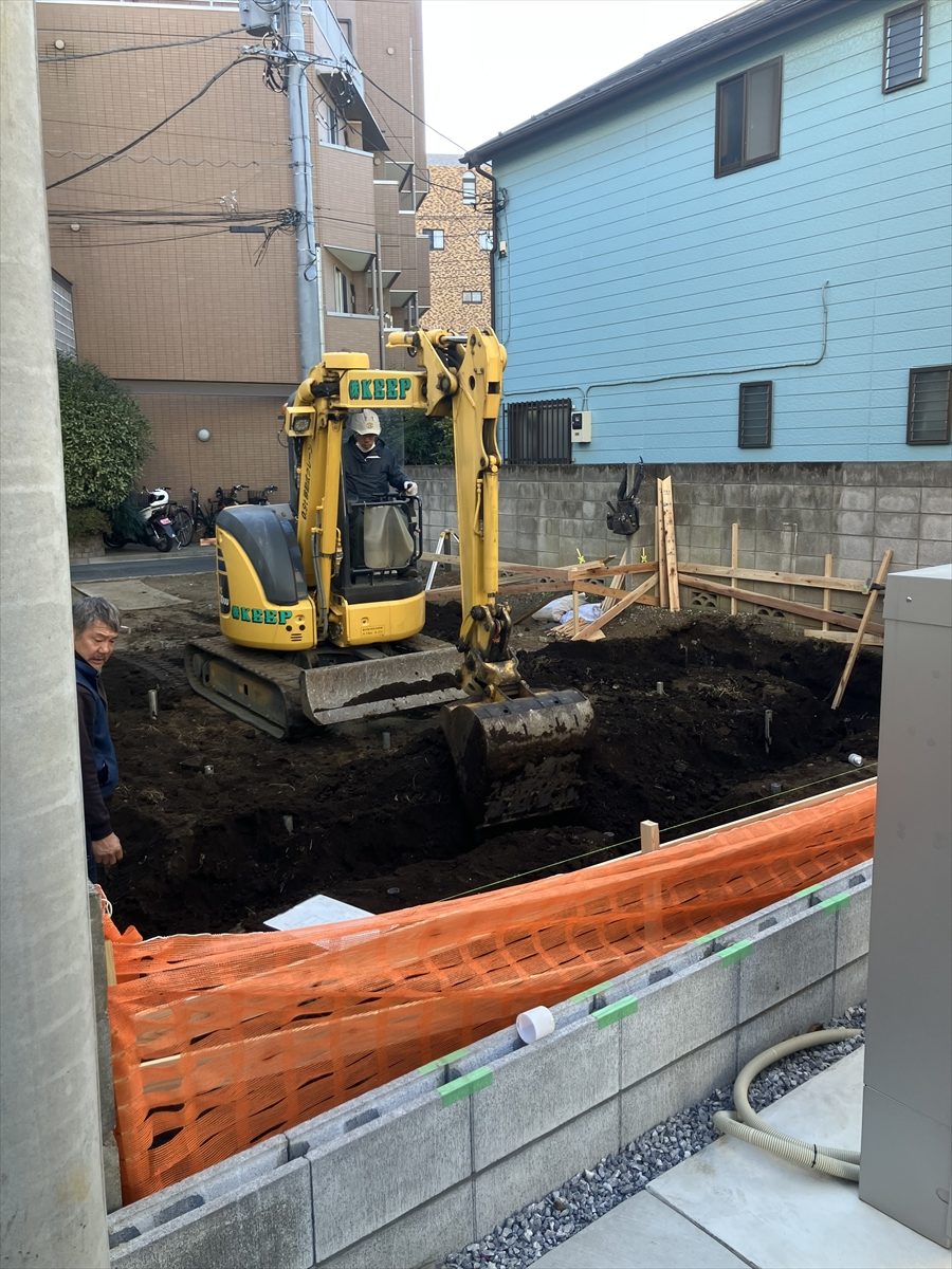 コトブキホームビルダー目黒区A邸AP基礎工事