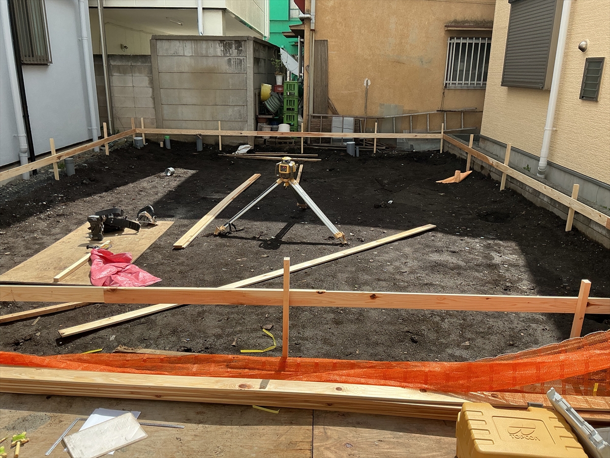 コトブキホームビルダー品川区M邸基礎工事